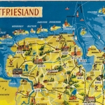 Ostfriesland, Landkarte Emden bis Cuxhaven gl1971 G6615