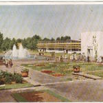Essen, Gruga-Park, Pflanzenschauhaus und Aquarium glum 1950? G6788