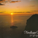 Norge, Nordkap, Midnattsol gl1982 G6845