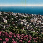 Bordighera, Riviera del Fiori, Panorama generale glum 1955? G6846