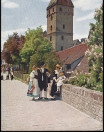 Ulm a.D. Metzgerturm mit Stadtmauer ngl 140.091