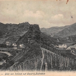 Ahrtal Blick vom Schrock auf Laach und Lochmühle gl1908 146.395