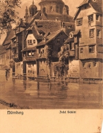 Nürnberg Insel Schütt mit Synagoge ngl 148.839