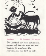 Silhouette Sternbild: Der Steinbock ngl D4252
