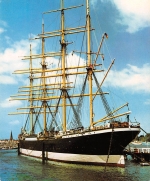 Ostseeheilbad Travemünde mit Segelschiff "Passat" gl1987 151.321