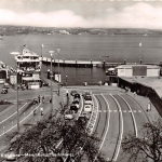 Autofähren am Fährhafen Konstanz-Meersburg am Bodensee gl1959 151.331