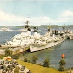 Kiel - Tirpitzmole mit Kriegsschiffen gl1968 151.382