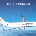 SunExpress Werbepostkarte Boeing 737-800 TC-SUI gl2003? 151.679