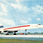 "Dans le ciel de Paris" Avion super-sonique "CONCORDE" ngl 151.717