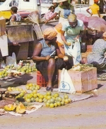 Guadeloupe Pointe-A-Pitre Scene de marché ngl D5350
