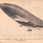 Luftfahrtpionier Russischer Militärzeppelin "Schwan" über Petersburg ngl 151.576