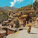Perú Landscape near th mountain-road Cuzco-Pisac ngl D6148