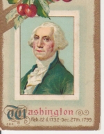 George Washington Portrait mit Kirschen dekoriert gl192? 221.607