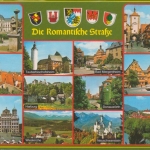 Die Romantische Straße Mehrbildkarte gl1992 222.328