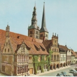 Alte Hansestadt Lemgo Rathaus und Türme der Nicolaikirche gl1973 222.676