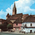 RO Medias Platz mit Kirche gl1989 D8979