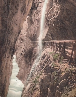 Ragaz-Pfäfers, Taminaschlucht gl1914 E0466