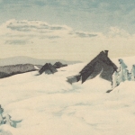 Riesengebirge: Bohnwiesbauden im hohen Schnee ngl E0787