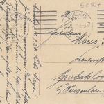 Namenstag-Gruß Landchaft mit Blümchen gl1920 E0814
