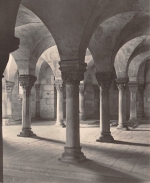 Quedlinburg Stiftskirche Schrägblick durch die Krypta ngl 159.005