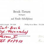 Brock-Terzett Stuttgart ngl 161.160