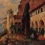 H. SCHULZE Kloster am See Nach Gemälde ngl 161.457