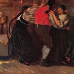 Trachten: Schwäbische Volkstrachten nach Gemälde von Th. Lauxmann ngl 161.343