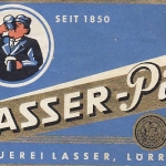 Lörrach Bieretikett Brauerei Lasser "Lasser-Pils" E1415