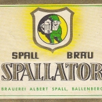 Ballenberg Bieretikett Brauerei Albert Spall, "Spallator" E1418