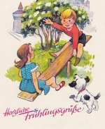 Nürnberg, E.Otto Schmid Werbekarte - Frühlingsgrüße ngl E1427