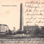 München Karolinenplatz mit Obelisk gl1904 163.018