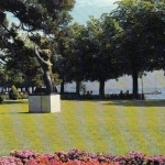 Ouchy (Lausanne) am Genfer See - La Baigneuse gl1970? E1535