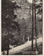 Riesengebirge - Burgruine Kynast vom Höllengrund gesehen ngl E1682