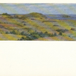 RUS Flußlandschaft - Titel in kyrillischer Schrift. ngl E1837