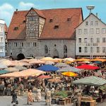 Reutlingen Wochenmarkt am Marktplatz ngl 170.418