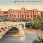 München Maximiliansbrücke mit Maximilianeum ngl 163.886