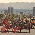 Canada Montréal P.Q. Old French Horsedrawn Carriages on Mt. Royal gl1968 164.190