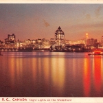 Canada Vancouver B.C. Night Lights on the Waterfront gl1953? 164.204