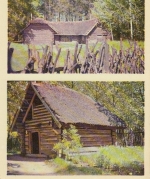 LV Vidzeme, Hand-Mill; Zemgale, Farmlabourers' outhouse ngl E4024