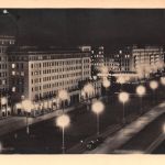 Berlin Allee bei Nacht gl1955 171.987