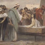 Die Auferweckung des Jünglings zu Nain, Ev.Lukas 7, 11-17 ngl E4480
