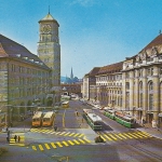 St.Gallen Bahnhofplatz und Hauptpost ngl E4971