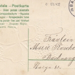 Geburtstag-Wünsche mit Kleeblatt .. Prägedruck gl1906? E5349