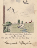 Pfingsten-Wünsche mit Schwalben ngl E5351
