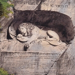 Helvetiorum Fidei ac Virtuti, Luzern, Löwe ngl E5510