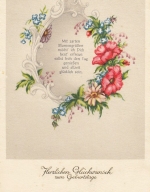Geburtstag-Wünsche mit Spruch und Blumen ngl E5648