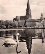 Schwerin Pfaffenteich mit Dom ngl 174.440