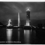 Lindau (Bodensee) Hafen bei Seehafen-Beleuchtung gl1933 174.660