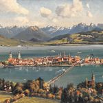 Lindau (Bodensee) Panorama Künstlerkarte gl1912 174.670