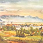 Lindau (Bodensee) Panorama Künstlerkarte ngl 174.682